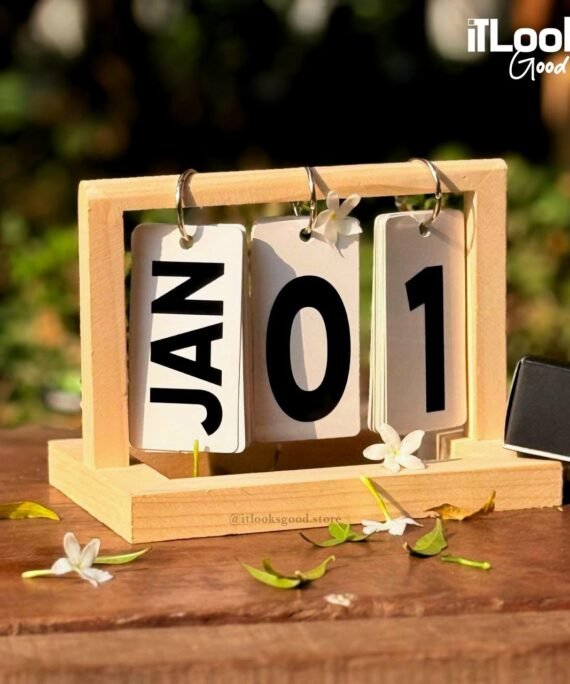 Wooden Flip Calendar