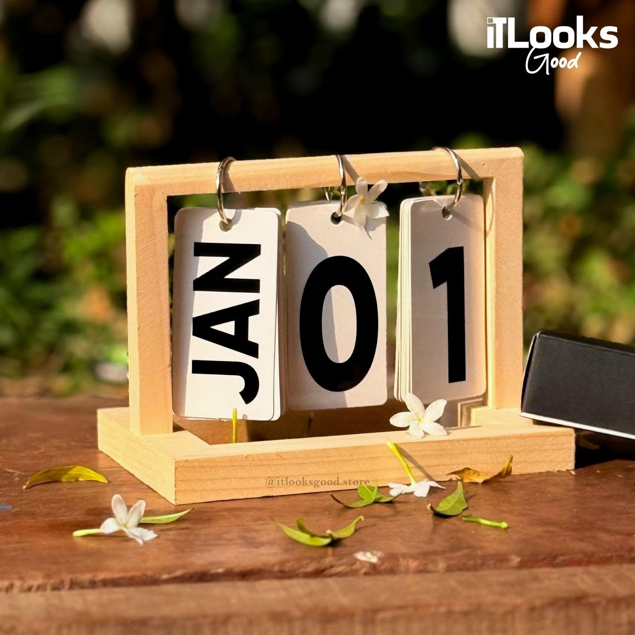 Wooden Flip Calendar