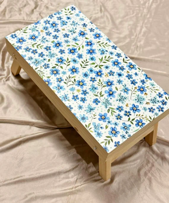 Foldable Table - Blue floral