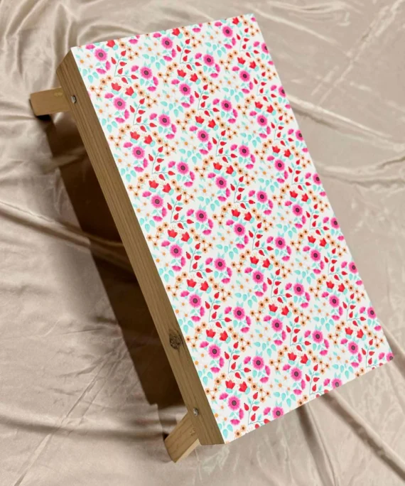 Foldable Table - Pink floral