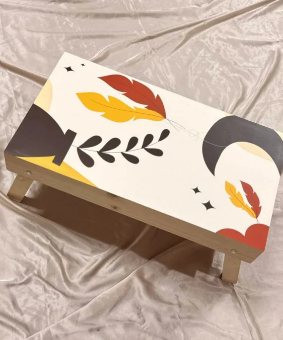 Foldable Table - Moon and Leaf