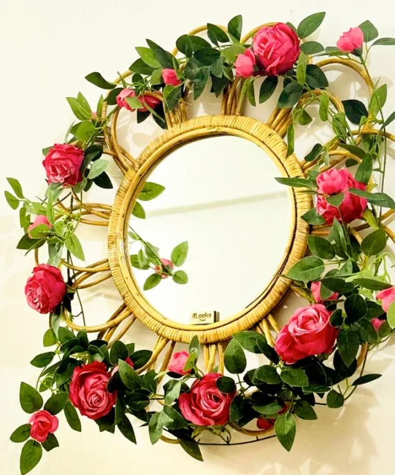 Mirror with Flower Vine
