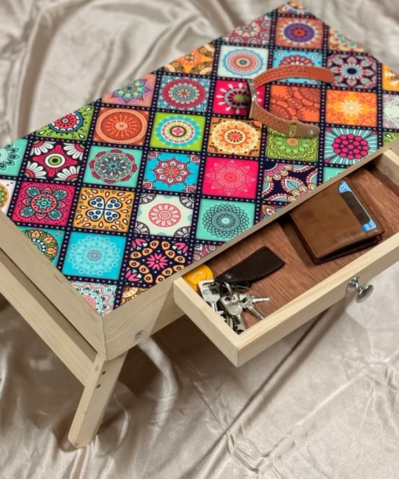 Foldable Table with Drawer