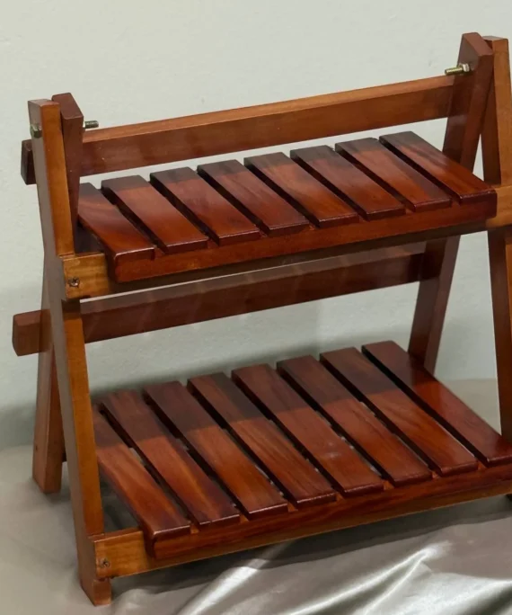 Mahogany Wooden Foldable Rack
